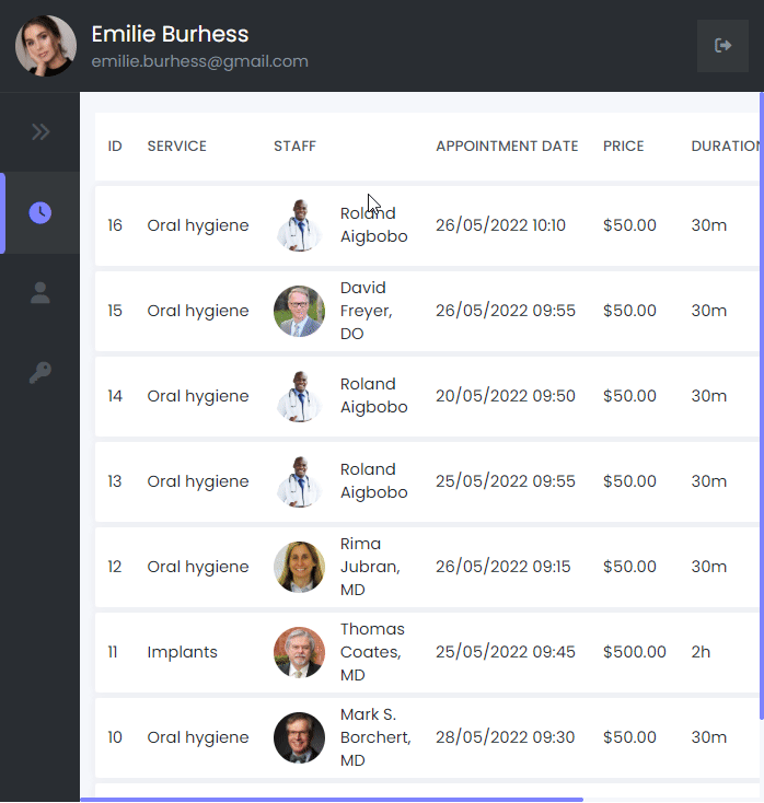 Customer Panel Settings - Startmydetail